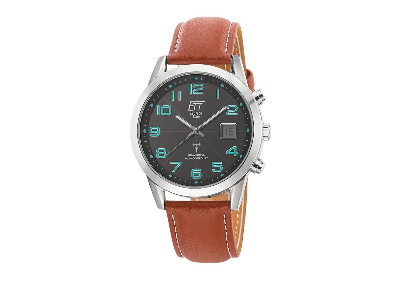 ETT Funkuhr Eco Tech Time Solar Drive Funk Basic Herrenuhr - EGS-11499-22L ETT Funkuhr Eco Tech Time Solar Drive Funk Basic Herrenuhr - EGS-11499-22L von ETT