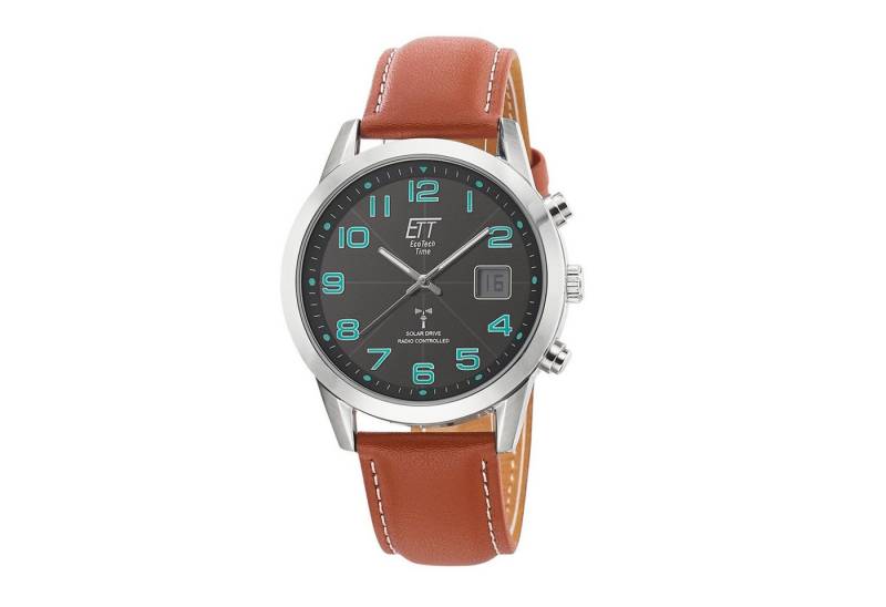 ETT Funkuhr Eco Tech Time Solar Drive Funk Basic Herrenuhr - EGS-11499-22L von ETT