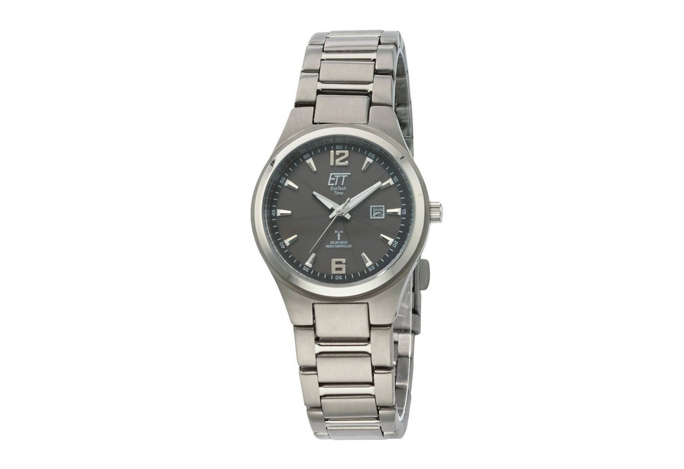 ETT Funkuhr Eco Tech Time Solar Drive Funk Everest Damenuhr - ELT-11438-11M von ETT