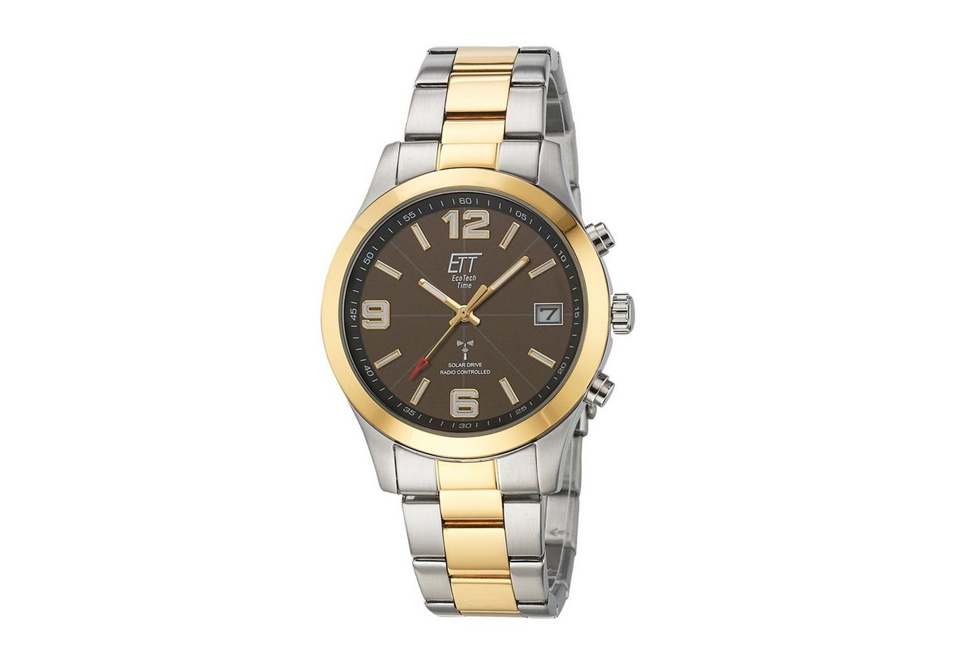 ETT Funkuhr Eco Tech Time Solar Drive Funk Gobi Herrenuhr - EGS-11484-22M von ETT