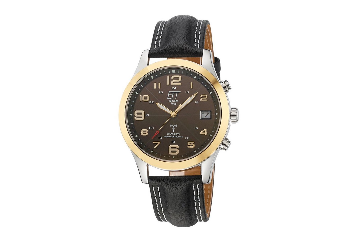 ETT Funkuhr Eco Tech Time Solar Drive Funk Gobi Herrenuhr - EGS-11487-22L von ETT