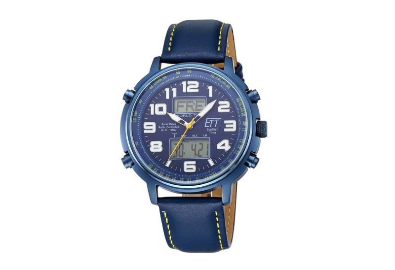 ETT Funkuhr Eco Tech Time Solar Drive Funk Hunter II Herrenuhr - EGS-11450-32L von ETT