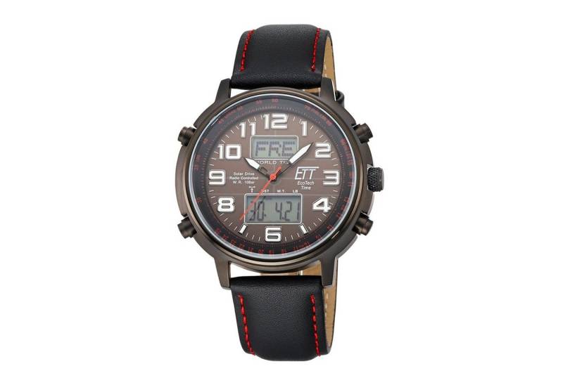ETT Funkuhr Eco Tech Time Solar Drive Funk Hunter II Herrenuhr - EGS-11452-22L von ETT