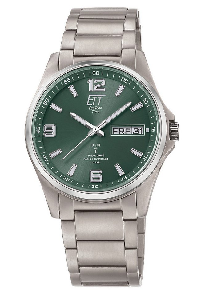 ETT Solaruhr Funk-Solar Everest Gents Titan/Grün von ETT