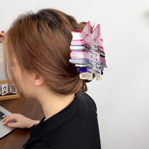 2stk Haarspange In Buchform, 9.8x5x5cm Lustige Leichte Haarspangen, Buchförmige Haarklammern Aus Acryl, Haarklammern Für Lehrerin, Buch Haarklammern, Niedliche Buchklammer Für Dünnes Haar von ETUCYNG