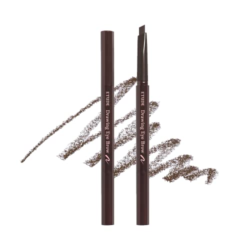 Etude House Drawing Eye Brow 0,25 g #1 Dunkelbraun 21AD | Langanhaltender Augenbrauenstift für ein weiches und natürliches Augenbrauen-Make-up | K-beauty von ETUDE