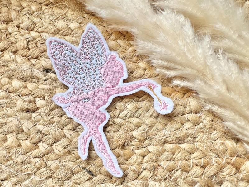 Fee Kleine Rosa Zauberstab Stern Grau von ETeast2011