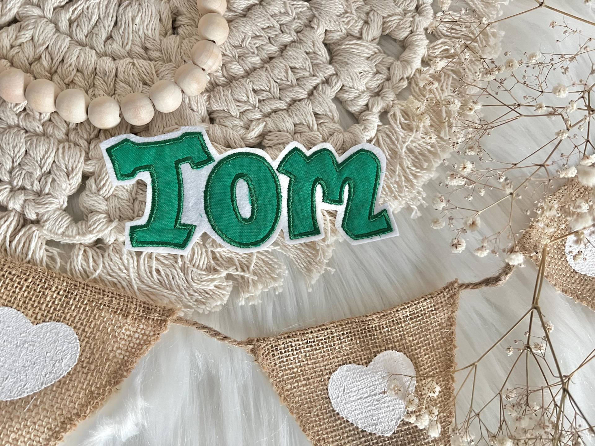 Name Grün Buchstaben Aufnäher Für Schultüte von ETeast2011