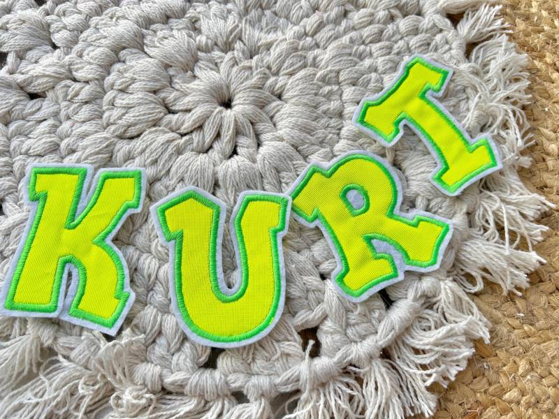 Name Neon Buchstaben 8-8, 5cm Hoch Applikationen Schultüte von ETeast2011