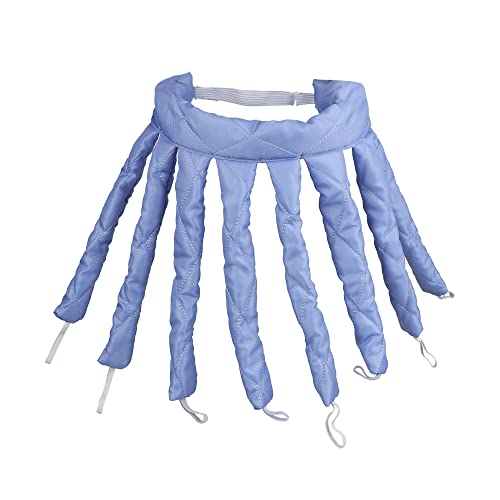 Lockenwickler Hitzeloser Lockenwickler, keine Hitze, hitzefreie Locken, Stab, Stirnband, Schlafkopfbänder, keine Hitze, Damen-DIY-Lazy-Haar-Styling-Werkzeuge Papilotten (Size : Blue) von ETomey