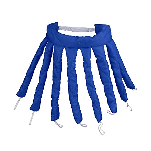 Lockenwickler Hitzeloser Lockenwickler, keine Hitze, hitzefreie Locken, Stab, Stirnband, Schlafkopfbänder, keine Hitze, Damen-DIY-Lazy-Haar-Styling-Werkzeuge Papilotten (Size : Dark blue) von ETomey