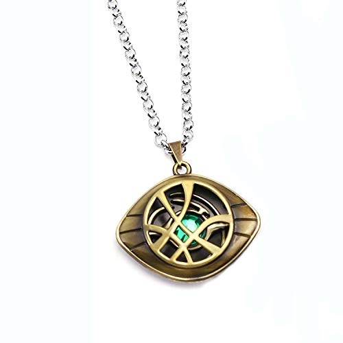 EU_LevinArt Dr Strange Halskette Crystal Eye of Agamotto Anhänger Mode Halskette (A) von EU_LevinArt