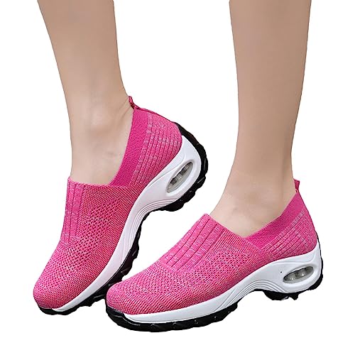 Damen-Wanderschuh - Sportliche, elastische Slip-On-Wanderschuhe für Damen | Slip-on-Wanderschuhe für Damen, Damenschuhe zum Laufen Eubeisaqi von EUBEISAQI