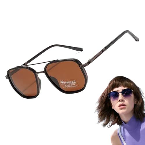 EUBEISAQI Polarisierte Sonnenbrille, quadratischer Rahmen, UV-Schutz, Brille für Damen, Outdoor, Reisen, , Urlaub, Musik, Festival, Fotoshootings, Brautparty, , Refer to description EUBEISAQI Polarisierte Sonnenbrille, quadratischer Rahmen, UV-Schutz, Brille für Damen, Outdoor, Reisen, , Urlaub, Musik, Festival, Fotoshootings, Brautparty, , Refer to description von EUBEISAQI