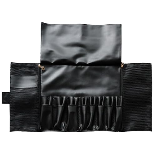 Make-up-Pinseltasche, Reise-Make-up-Pinselhalter,Aufrollbares Make-up-Pinsel-Etui | Kosmetiktaschen für Damen, tragbare Tasche, Aufbewahrungstasche für Kosmetikpinsel von EUBEISAQI