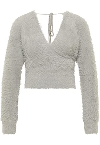 EUCALY Damen Strickpullover 11019604-EU01, GRAU, M/L von EUCALY