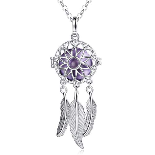 EUDORA Harmony Ball Traumfänger Glücksbringer Kette, Engel Anrufer Anhänger Halskette, Bola Klangkugel Kette Schmuck Beste Geschenk für Mädchen Mama Mutter Schwester, 76,2cm EUDORA Harmony Ball Traumfänger Glücksbringer Kette, Engel Anrufer Anhänger Halskette, Bola Klangkugel Kette Schmuck Beste Geschenk für Mädchen Mama Mutter Schwester, 76,2cm von EUDORA Harmony Ball