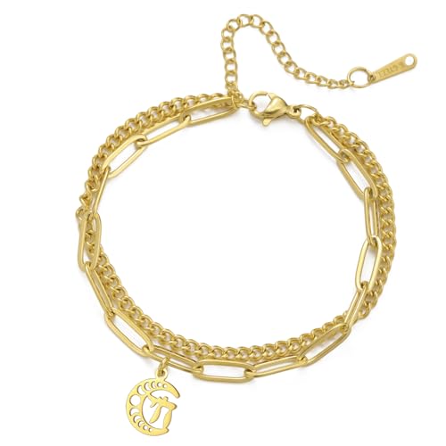 EUEAVAN Jüdisches Chai Armband Hebräischer Buchstabe Charm Klassischer Jüdischer Chai Token Jüdisch Inspirierter Name Religiöser Schmuck Frauen Männer (chai gold 5) von EUEAVAN