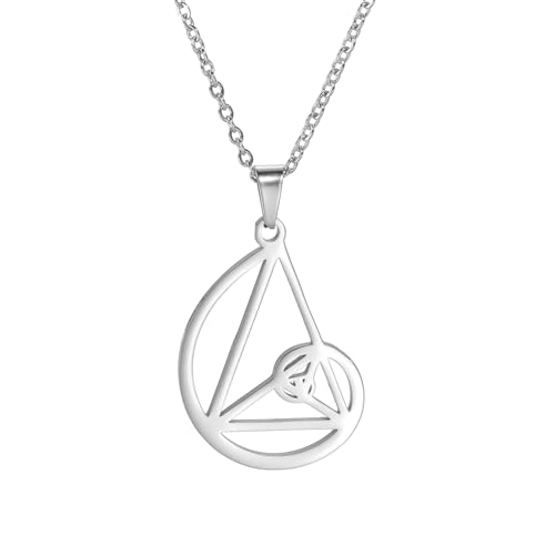 Fibonacci Spirale Halskette Goldener Schnitt Halskette Goldener Schnitt Anhänger Fibonacci-Zahlen Schmuck Heilige Geometrie Mathematik Lehrer Architekt Geschenke Frauen Männer (Fibonacci-Silber) von EUEAVAN