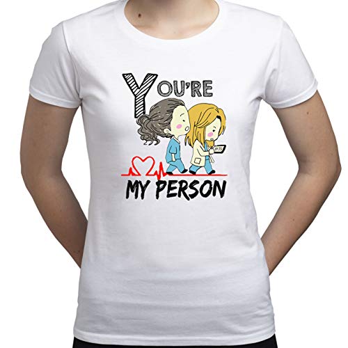 Cristina Yang Meredith Grey You Are My Person Greys Anatomy Tv Series Damen T-Shirt Weiß M von EUGINE DREAM