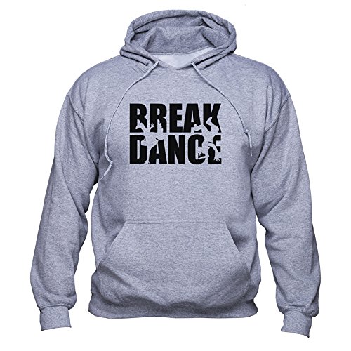 EUGINE DREAM Breakdance Sweatshirt Dancer Hoodie Breakdancing Pullover Breaking Men Women Unisex Kapuzenpullover Grau M von EUGINE DREAM