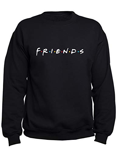 EUGINE DREAM Friends Logo Friend TV Show Pullover Unisex Sweatshirt Schwarz XXL von EUGINE DREAM