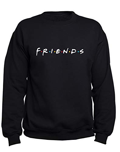 EUGINE DREAM Friends Logo Friends Tv Series Sweater Unisex Sweatshirt Schwarz XL EUGINE DREAM Friends Logo Friends Tv Series Sweater Unisex Sweatshirt Schwarz XL von EUGINE DREAM