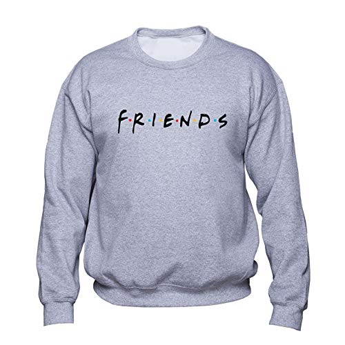 EUGINE DREAM Friends Tv Show Logo Friends Tv Show Unisex Sweatshirt Grau S von EUGINE DREAM