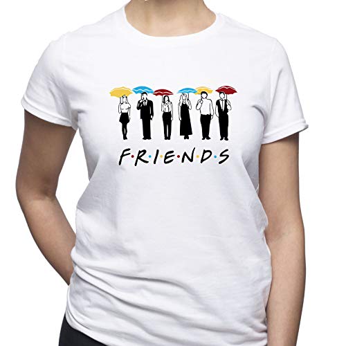 Friends Umbrellas Friends TV Series Damen T-Shirt Weiß S Friends Umbrellas Friends TV Series Damen T-Shirt Weiß S von EUGINE DREAM