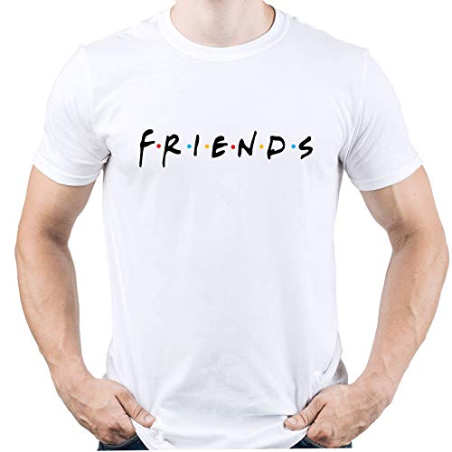 Friends TV Logo Friends Fan Gift Herren T-Shirt Weiß L von EUGINE DREAM