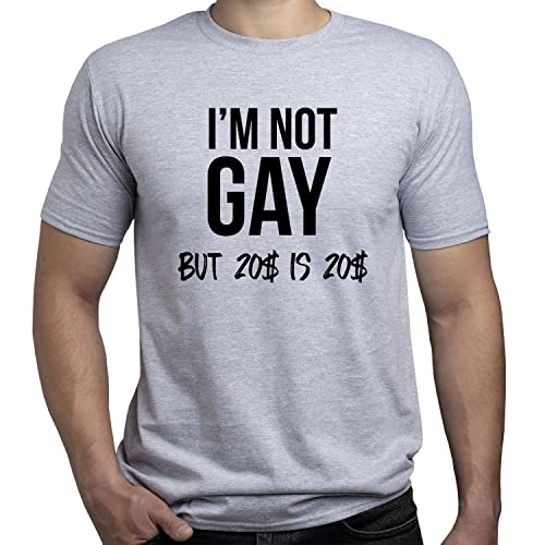 I Am Not Gay But 20 is 20 Gift for Gay Tshirt Herren T-Shirt Grau L von EUGINE DREAM