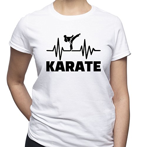 Karate Shirt Karate Fan Tshirt Karate Gift T Shirt Karate Sport Damen T-Shirt Weiß M von EUGINE DREAM