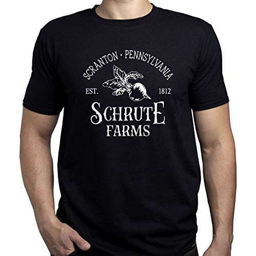 Schrute Farms Michael Scott Shirt Herren T-Shirt Schwarz XL von EUGINE DREAM