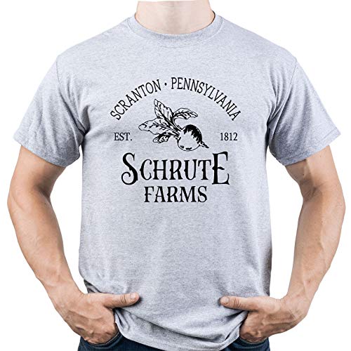Schrute Farms Scranton Pennsylvania The Office Gift Herren T-Shirt Grau XXL von EUGINE DREAM
