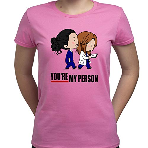 You Are My Person Meredith Grey Cristina Yang Greys Anatomy Tv Series Damen T-Shirt Rosa XL von EUGINE DREAM