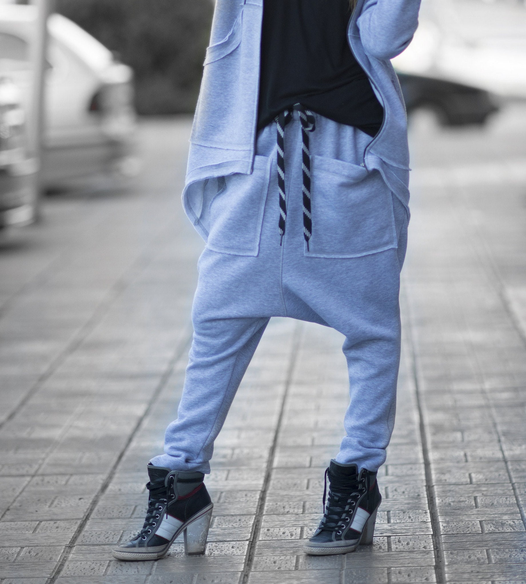 Haremshose, Herbst Beiläufige Locker Graue Hose Megan - Pa0758W3 Haremshose, Herbst Beiläufige Locker Graue Hose Megan - Pa0758W3 von EUGfashion