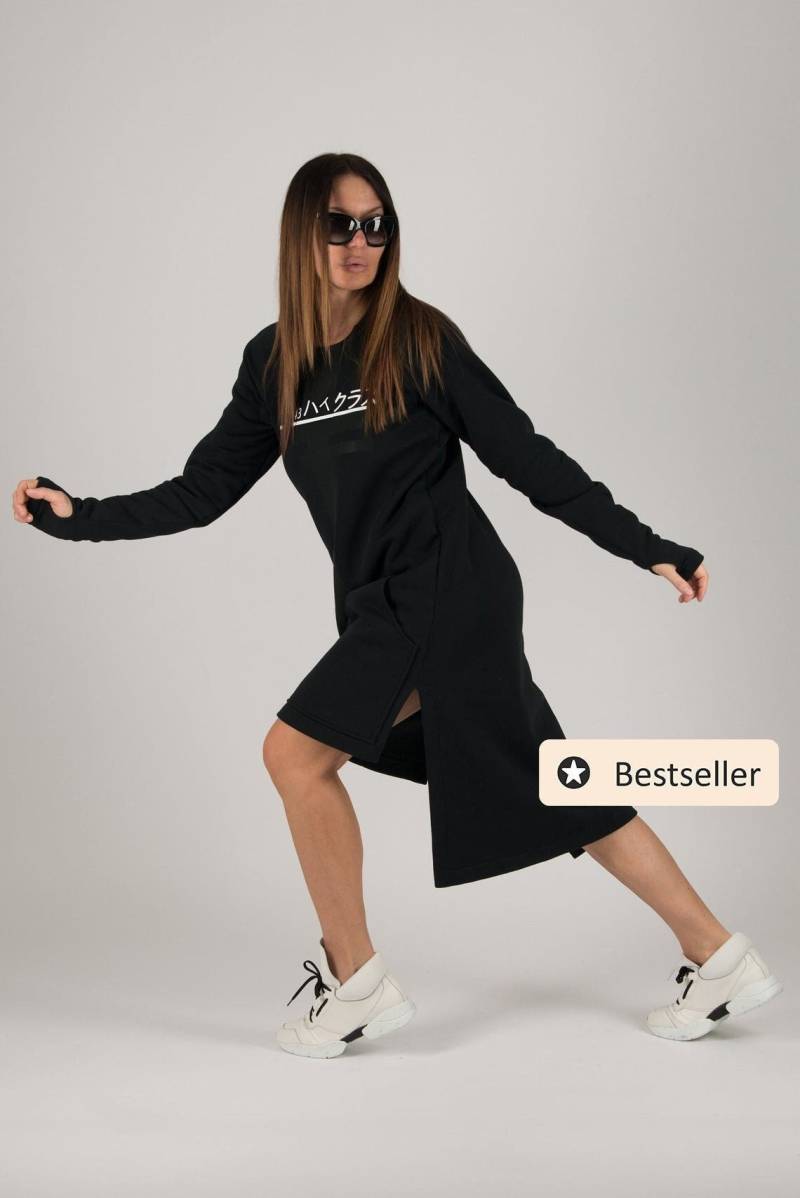 Lässiges Kleid, Warmes Herbst Winter Sweatshirt Kleid Izabel - Dr0689W3 von EUGfashion