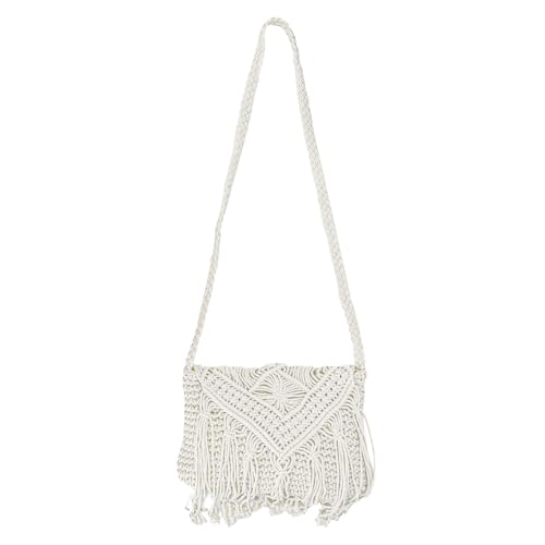 EUIEUT Damen Stroh Strandtasche mit Quaste Umhängetasche Böhmische Schultertaschen Beutel Tasche Sommer Schulterbeutel Handtasche Crossbody Bag Strohtasche Schultertaschen für Reisen Urlaub Arbeit von EUIEUT