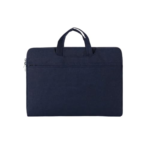 EUIYCBA Doppelfach Laptoptasche für 13,3-16 Zoll Notebooks - wasserdichte & stoßfeste Schutzhülle - Stilvolle Business Reise Handtasche für Damen & Herren, dunkelblau, 12.5inch(32x24x2cm) von EUIYCBA