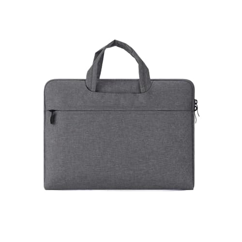 EUIYCBA Doppelfach Laptoptasche für 13,3-16 Zoll Notebooks - wasserdichte & stoßfeste Schutzhülle - Stilvolle Business Reise Handtasche für Damen & Herren, dunkelgrau, 13-13.6inch(35x24x2) von EUIYCBA