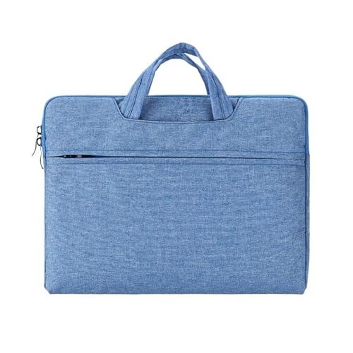 EUIYCBA Doppelfach Laptoptasche für 13,3-16 Zoll Notebooks - wasserdichte & stoßfeste Schutzhülle - Stilvolle Business Reise Handtasche für Damen & Herren, hellblau, 12.5inch(32x24x2cm) von EUIYCBA