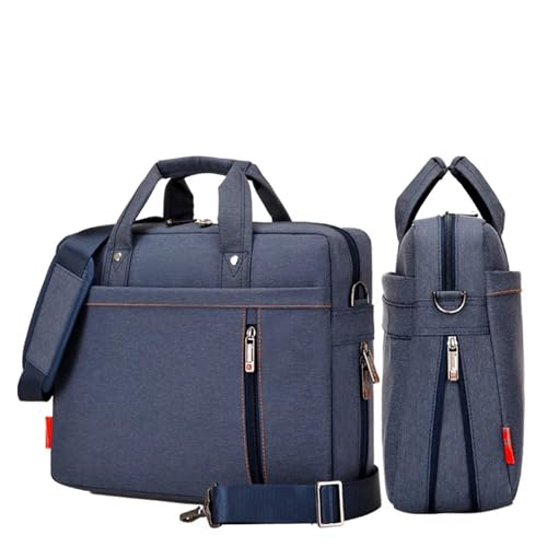 EUIYCBA Stoßfeste und wasserdichte Laptoptasche für 13-17,3 Zoll Notebooks - Leichte strapazierfähige Messenger Case - Anti-Diebstahl Crossbody Arbeitstasche für Männer & Frauen, blau, 13-inch von EUIYCBA