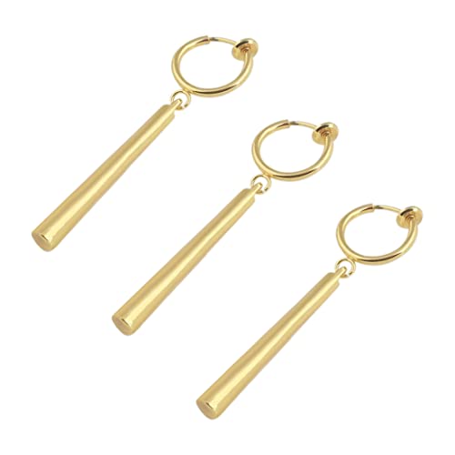 3 Sets One Piece Ohrringe Gold Clip On Anime Cosplay Ohrringe für Anime-Liebhaber (Clip On) von EUJEBEDA