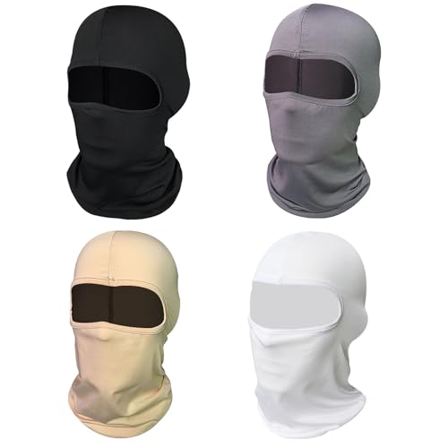 Gesichtshaube, Sturmhaube, Balaclava Multifunktionen Gesichtsmaske Gesichtschutz 4 Stück Sturmhaube Gesichtshaube Winddicht Warm Skimaske Motorradmaske Fahrrad Gesichtsmaske Balaclavas Sturmmaske von EULAPGOE