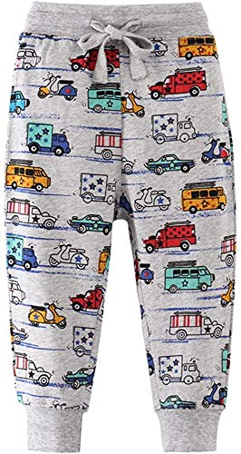 EULLA Babyhose Jungen Jogginghose Karikatur Drucken Kinder Sporthose Jogger Hose 1-2 Jahre von EULLA