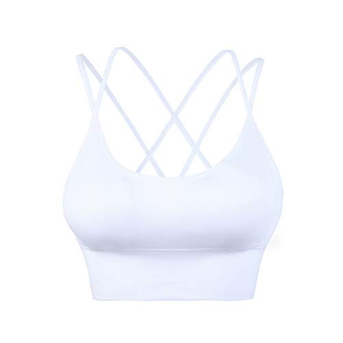 EULLA Damen Reggiseno Sportivo Donna Sport-BH, Bianco, M von EULLA