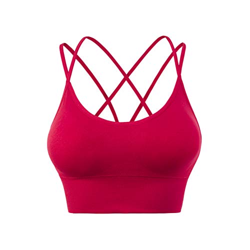 EULLA Damen Reggiseno Sportivo Donna Sport-BH, Borgogna, S von EULLA