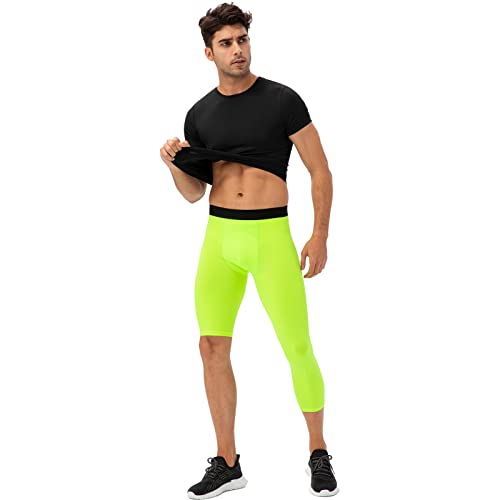 EULLA Herren Formende Legging, Verde fluorescente, S von EULLA