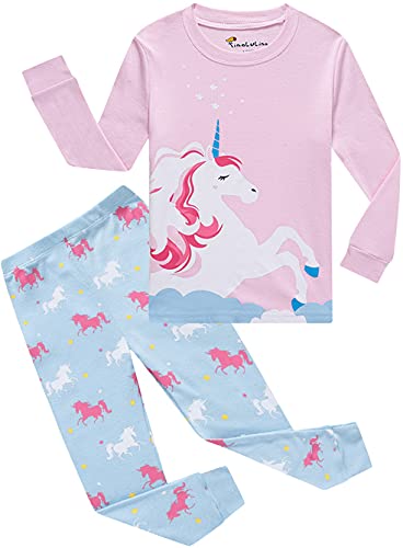 EULLA Mädchen Schlafanzug Nachtwäsche Zweiteiliger Pyjama Set von EULLA