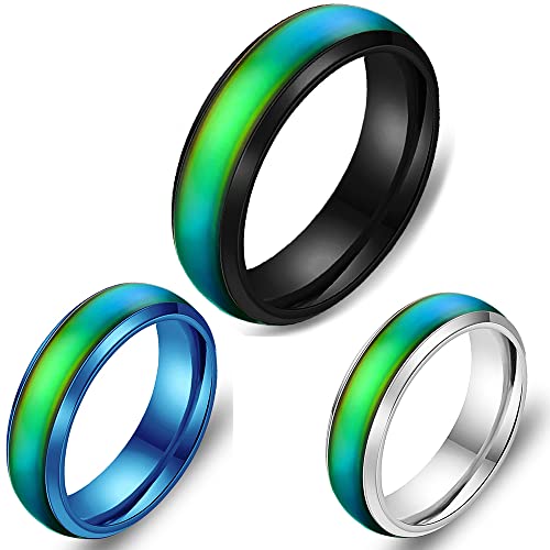 EUMENIDES stimmungsring,Farbwechselring,Farbwechselringe für Herren und Damen, temperaturempfindliche Farbwechselringe, personalisierte Mode-Paarringe, (Schwarz + Silber + Blau, C 65mm(20.5)) EUMENIDES stimmungsring,Farbwechselring,Farbwechselringe für Herren und Damen, temperaturempfindliche Farbwechselringe, personalisierte Mode-Paarringe, (Schwarz + Silber + Blau, C 65mm(20.5)) von EUMENIDES